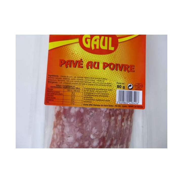 PAVE AU POIVRE GAUL 80 GR
