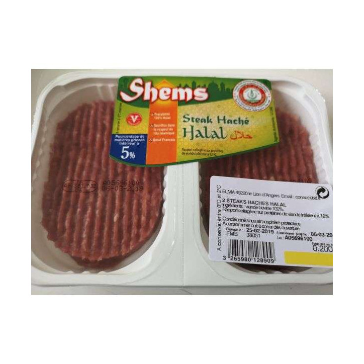 STEAK HACHÉ HALAL 200GRS
