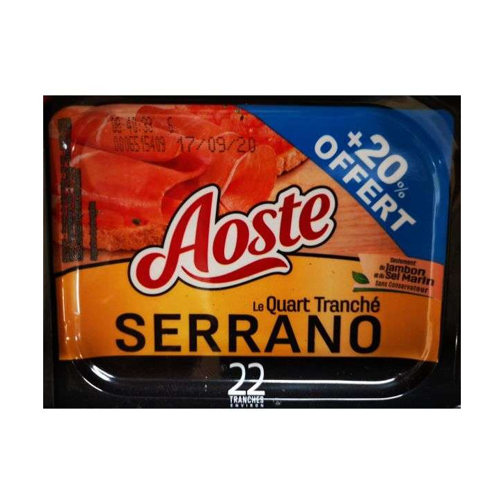 1/4 SERRANO + 20% 264GRS 