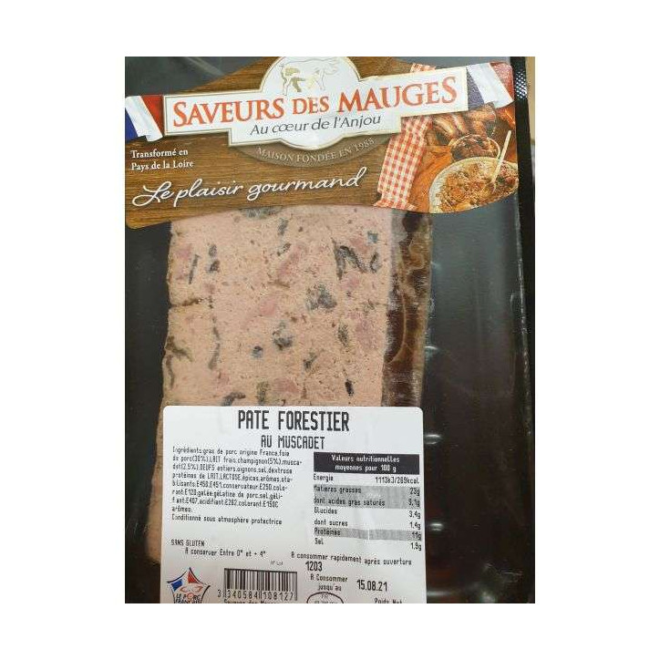 PATE FORESTIER 180G