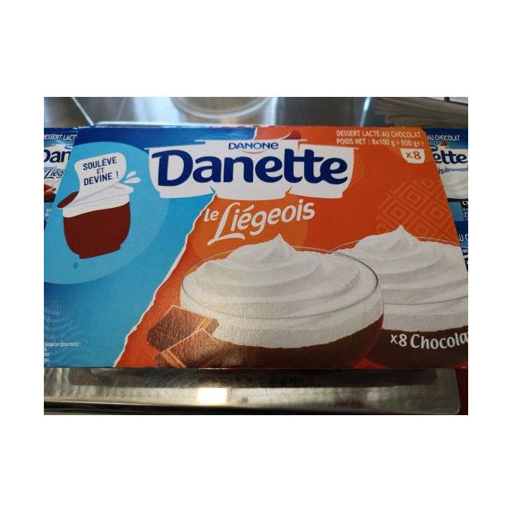 DANETTE CHOCOLAT LIEGEOIS X8 800 GRS 