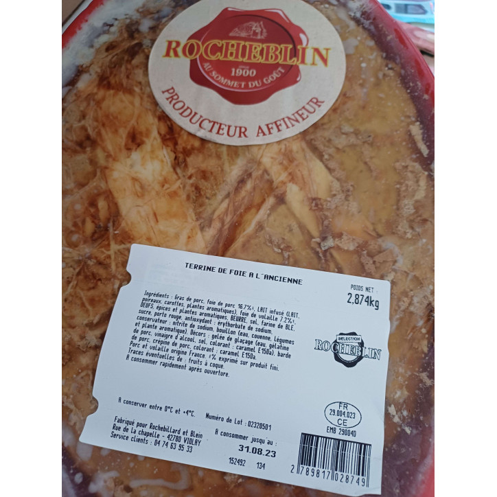 TERRINE FOIE ANCIENNE 3KG ENV