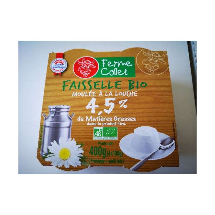 FAISSELLE BIO FERME COLLET 400 GRS 