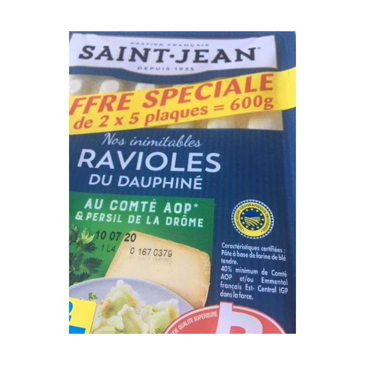 RAVIOLES LOT 2 600 GR