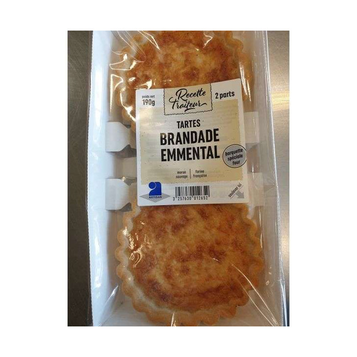 2 TARTES BRANDADE/EMMENTAL 190G
