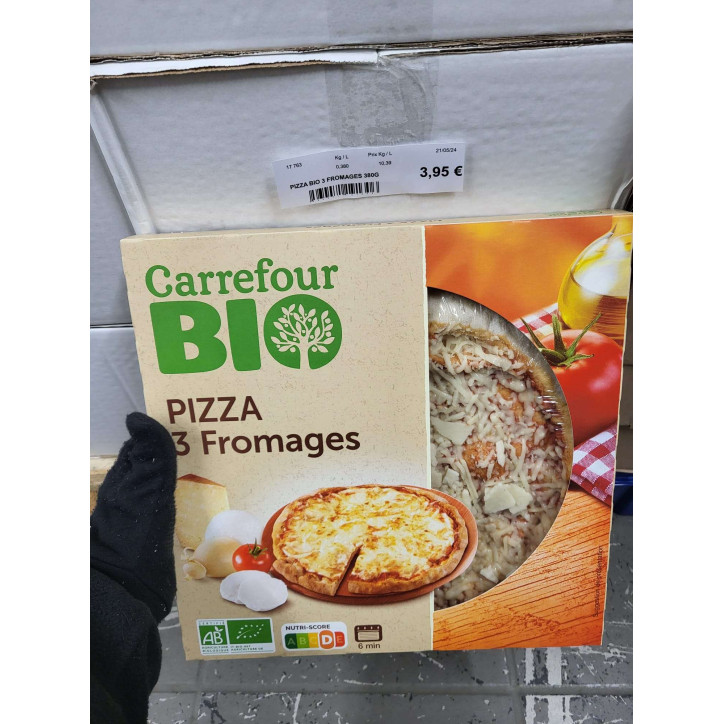 PIZZA BIO 3 FROMAGES 380G
