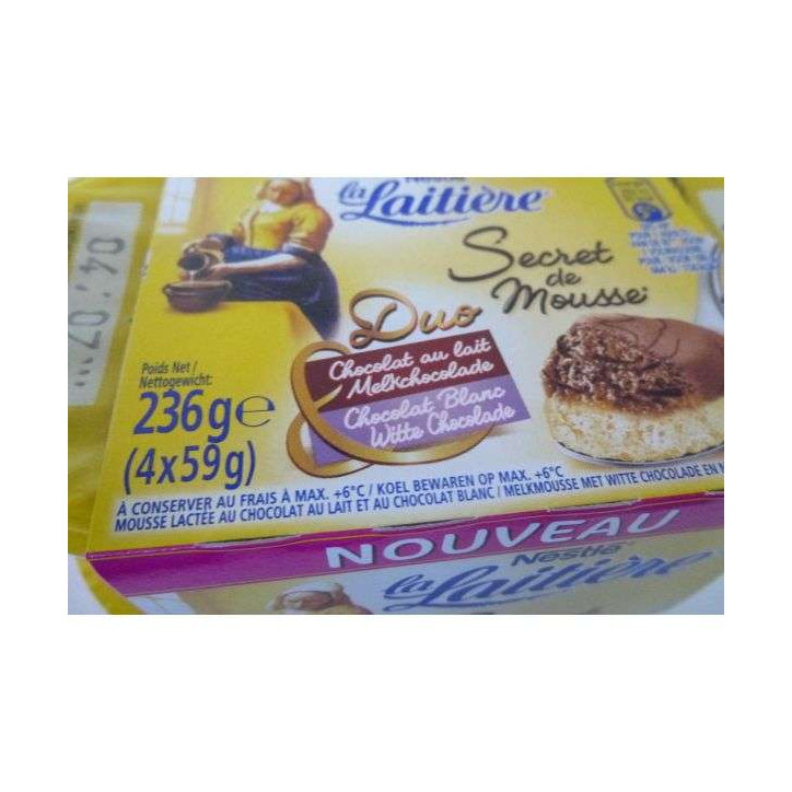 SECRET DE MOUSSE DUO CHOC 236 GR