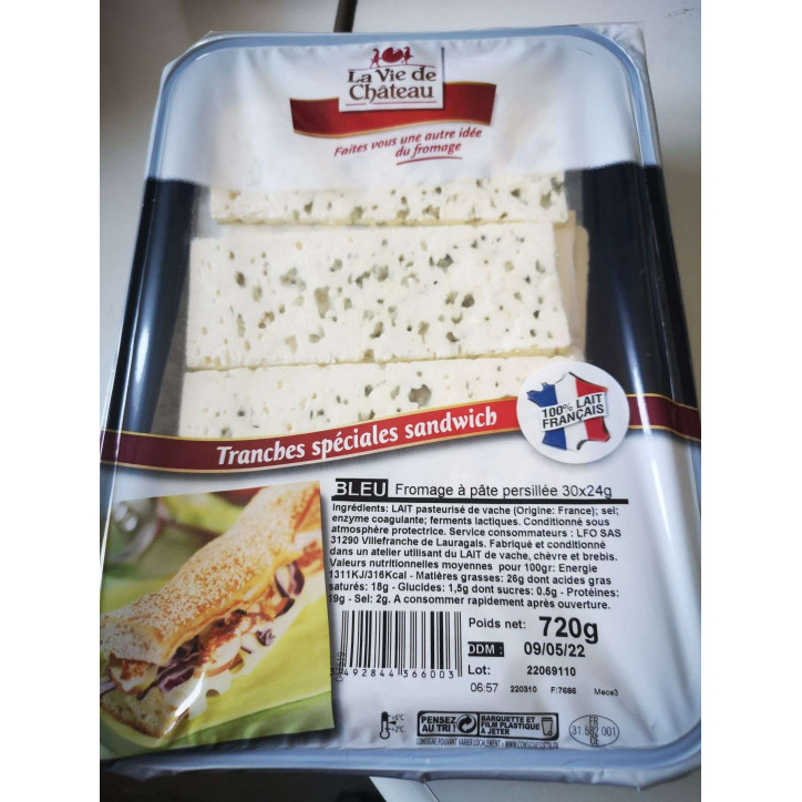 BLEU TRANCHES SANDWICH 720G