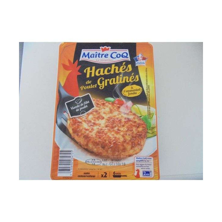 HACHÉS POULET GRATINÉE MQ 180 GRS 