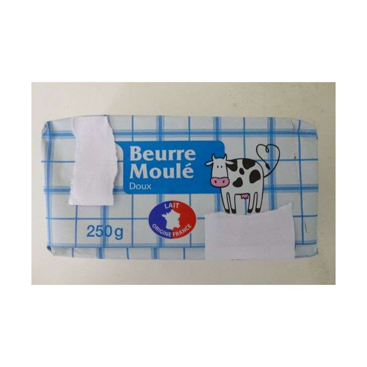 BEURRE MOULÉ DEMI SEL 250GRS 