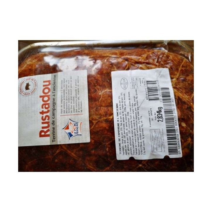TERRINE DE CAMPAGNE 2KG5 ENV 