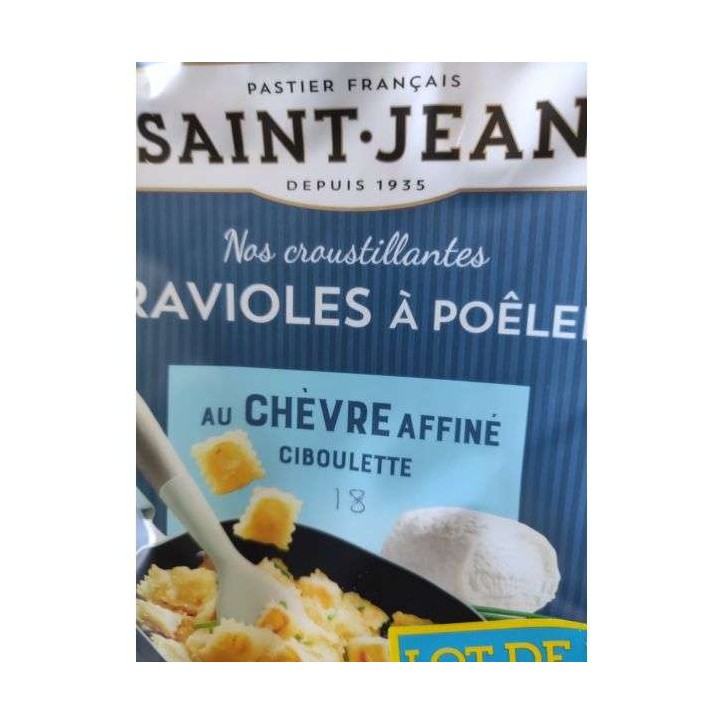 RAVIOLES A POELER AU CHEVRE X 2  620 GR