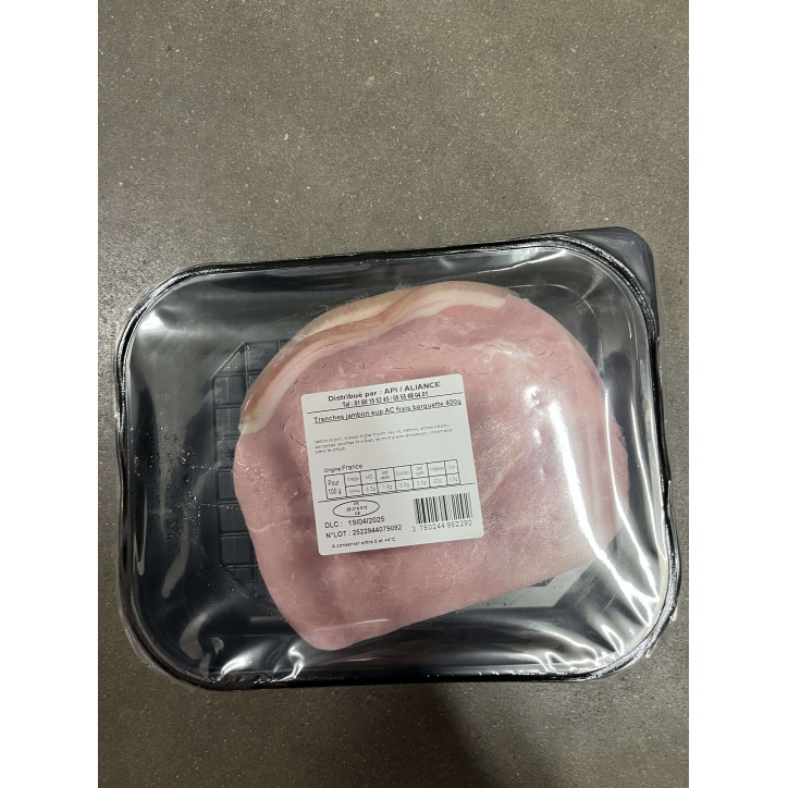 TRANCHETTES JAMBON SUP AC 400G