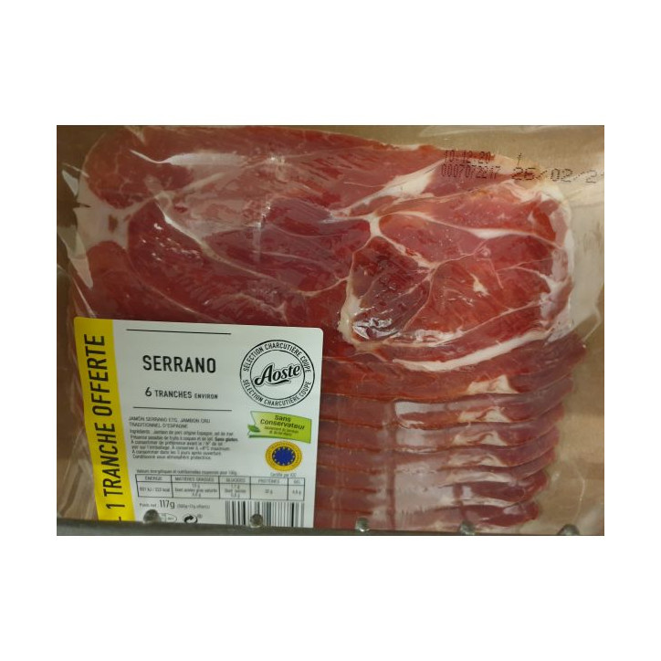 SERRANO 6 TRS + 1 117GRS 