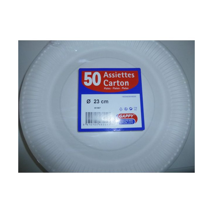 50 ASSIETTES EN CARTON