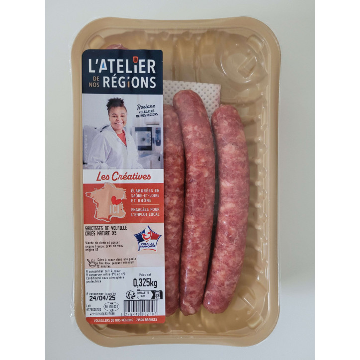 SAUCISSE VOLAILLE 325G