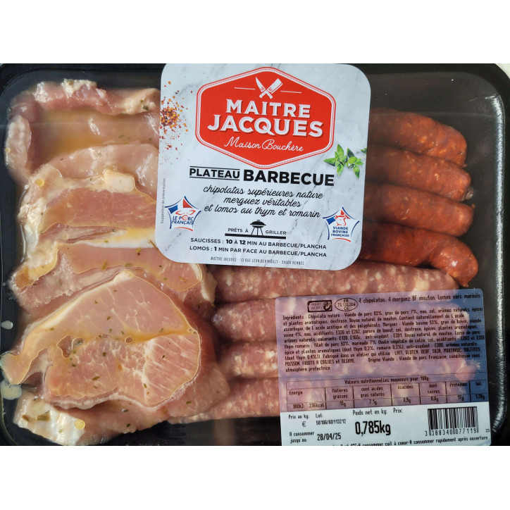 PLATEAU BBQ THYM ROMARIN 785G