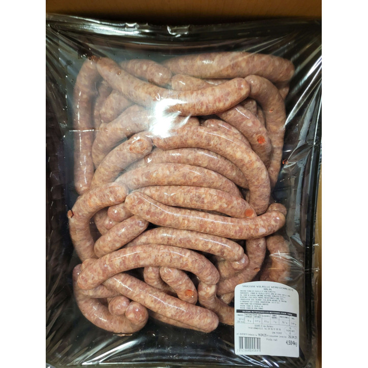 SAUCISSES HALAL ECHALOTE 5KG ENV