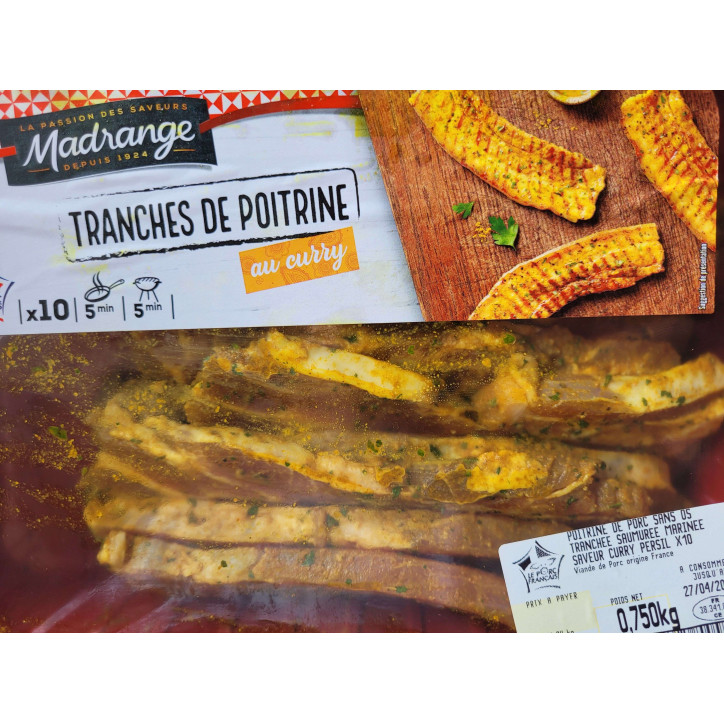 POITRINE CURRY 750G