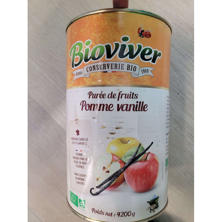 PUREE DE FRUITS POMME VANILLE 4.2KG