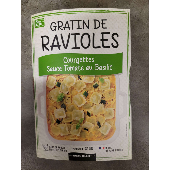 GRATIN RAVIOLES COURGETTES TOMATE 310G