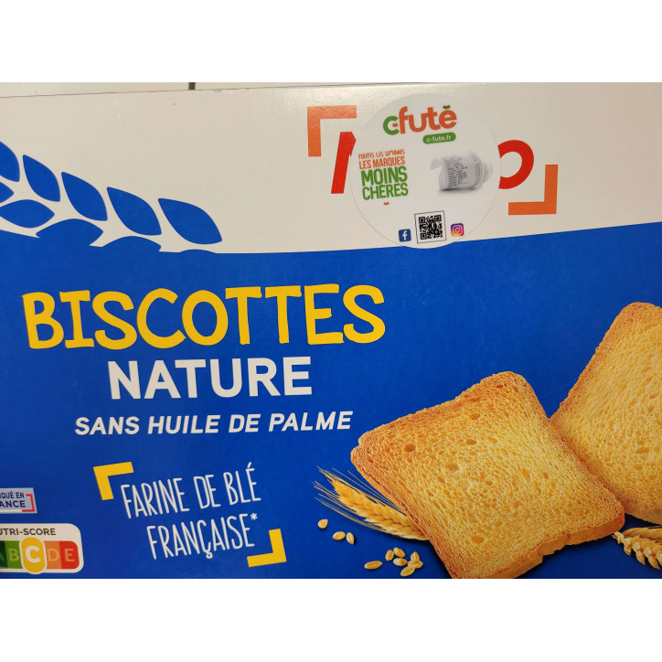 100 BISCOTTES NATURE 830G