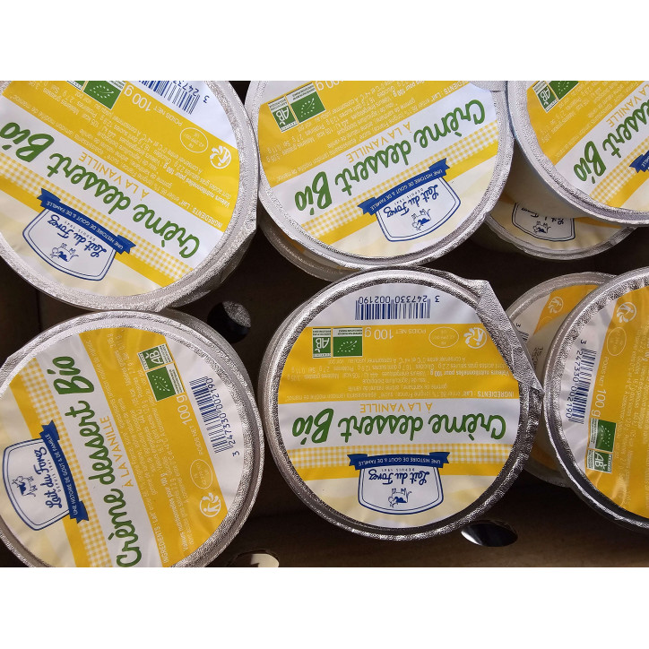 CREME DESSERT VANILLE BIO 100 GRS 