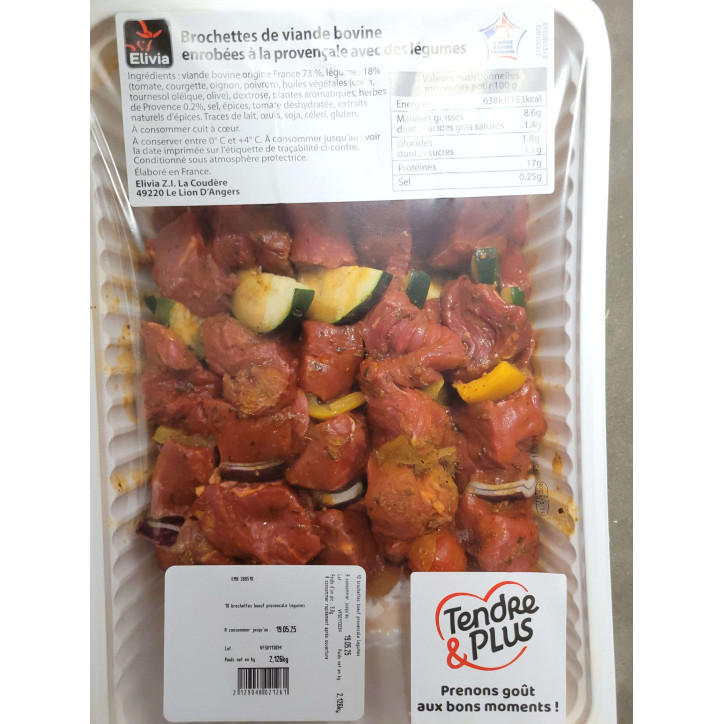 BROCHETTES BOEUF PROVENCALE 2KG ENV