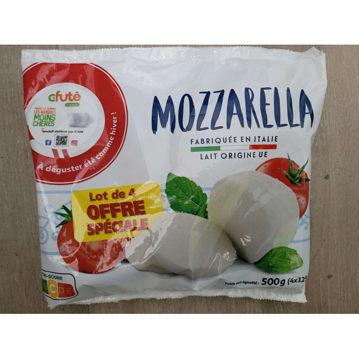 MOZZARELLA 4X125G 500G
