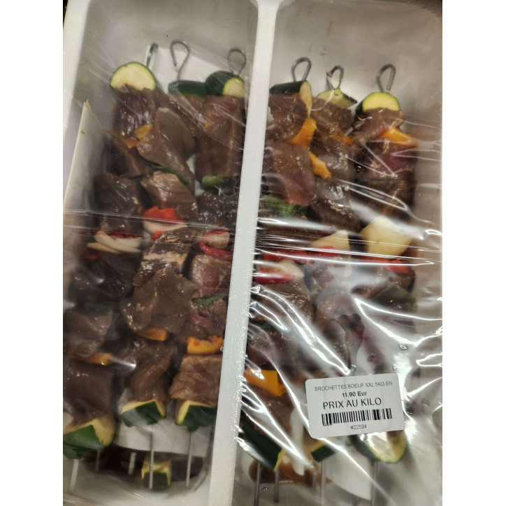 BROCHETTES BOEUF XXL 5KG ENV
