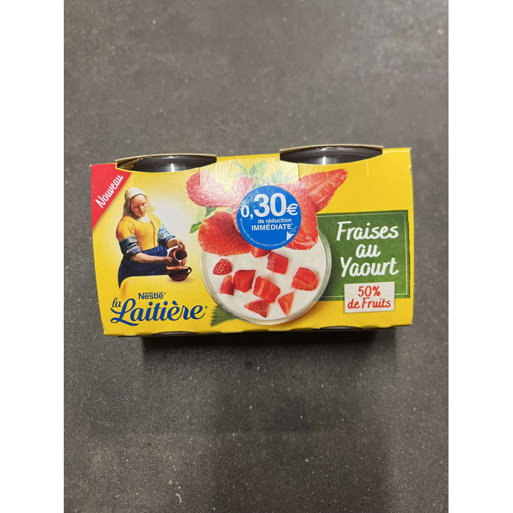 FRAISES AU YAOURT 220G
