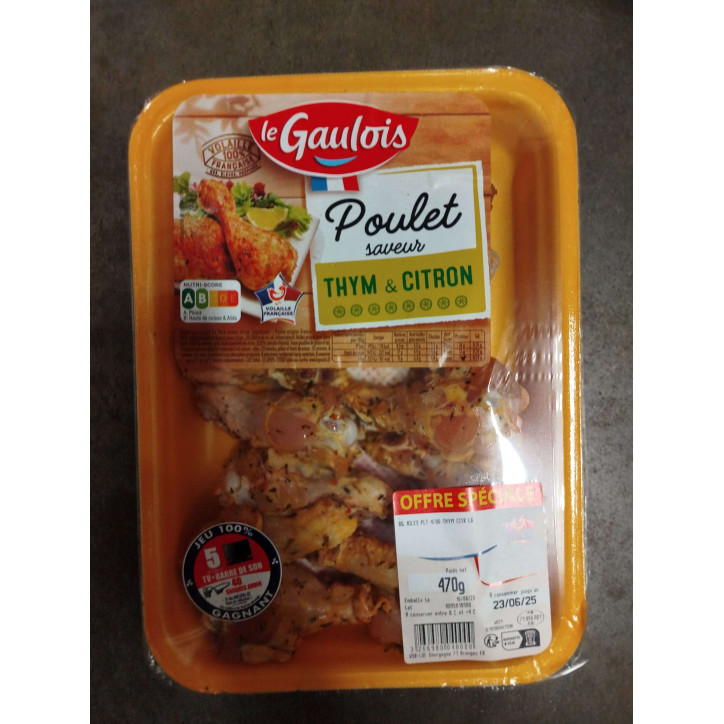 AILES POULET THYM CITRON 470G