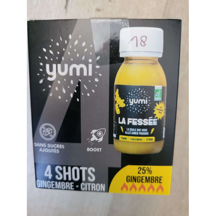 YUMI 4 SHOTS GINGEMBRE CITRON 240ML