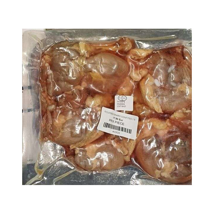 6 CUISSES CANARD CONFITES 1.5KG