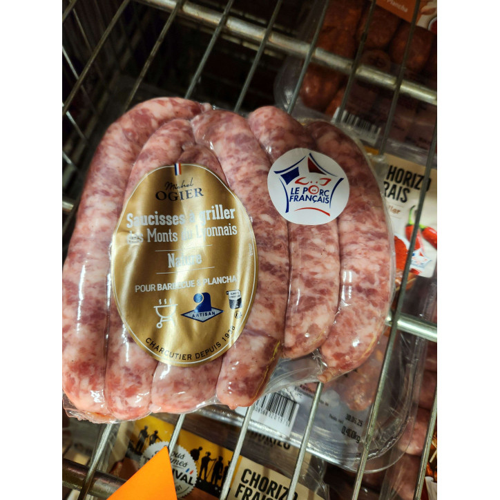 SAUCISSE NATURE A GRILLER 480G