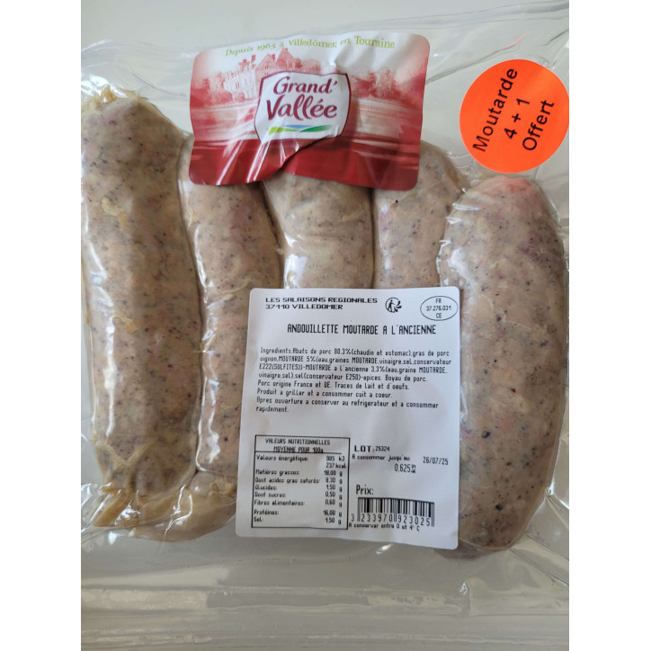 ANDOUILLETTES MOUTARDE 625G