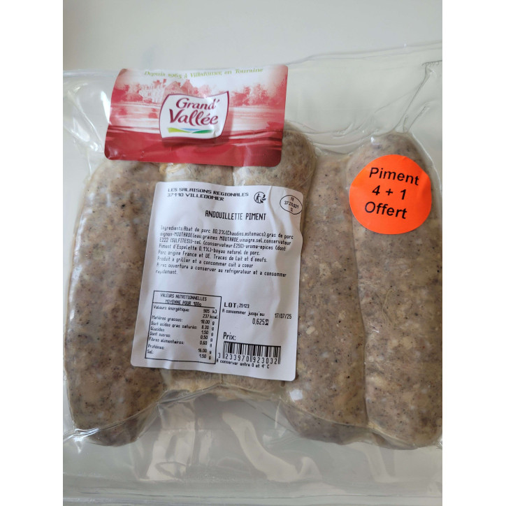 ANDOUILLETTES PIMENT 625G