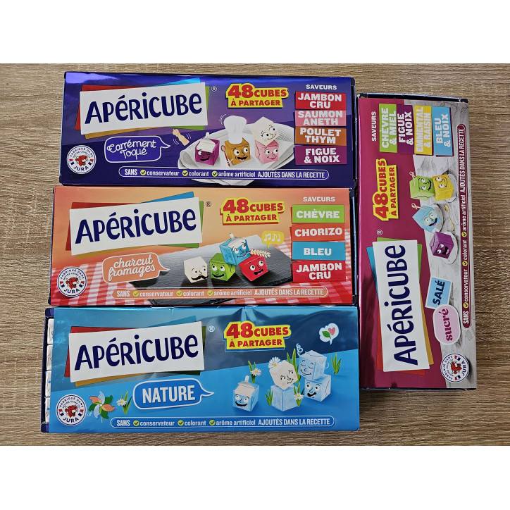 48 APERICUBES SAVEURS AU CHOIX 250GR