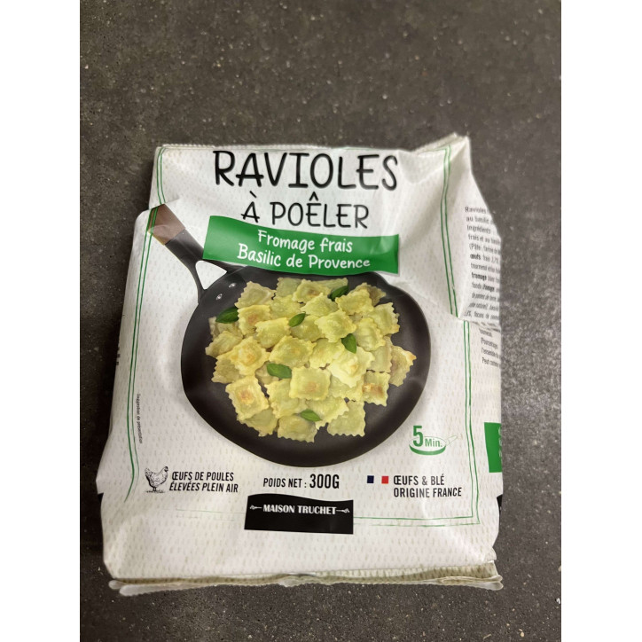 RAVIOLES A POELER FROMAGE BASILIC 300G