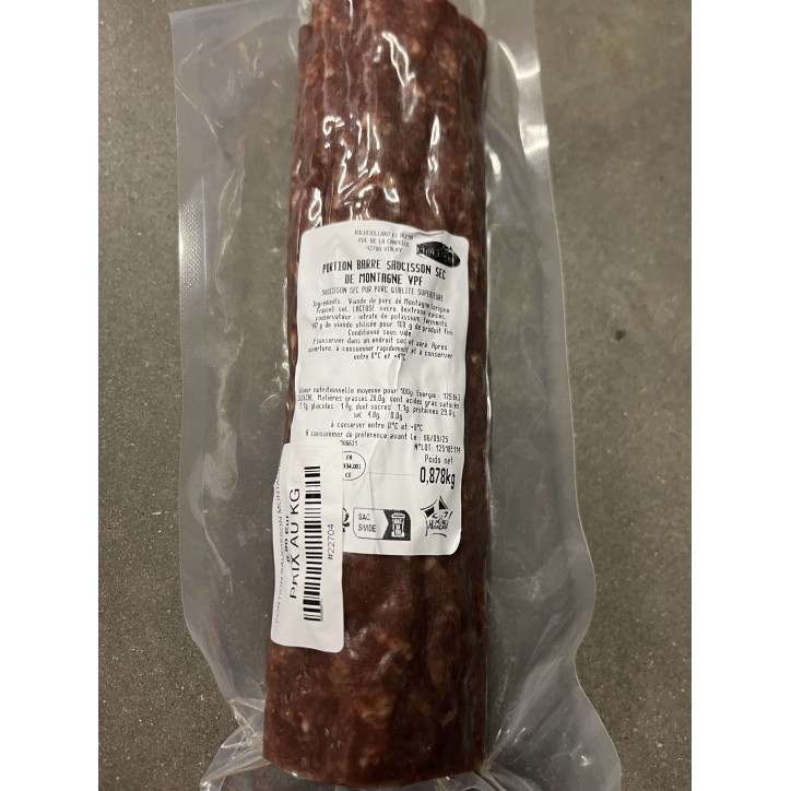 PORTION SAUCISSON MONTAGNE 800G ENV