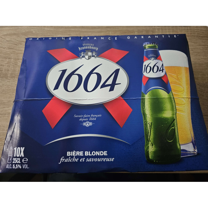 1664 BIERE BLONDE 10*25CL