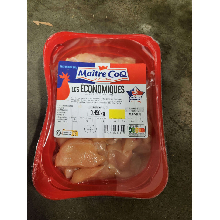 CUBES FILETS POULET JNE 450G