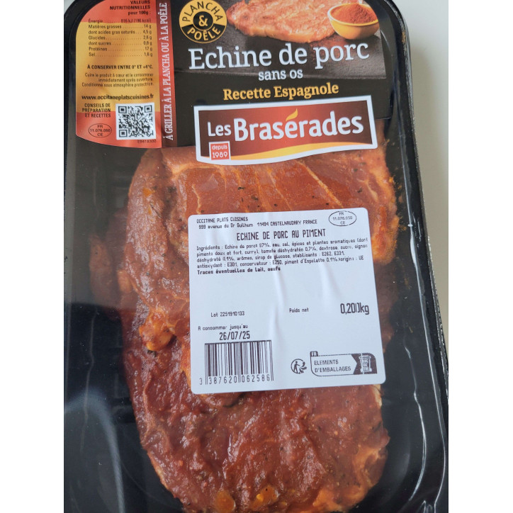 ECHINE PORC PIMENT 200G