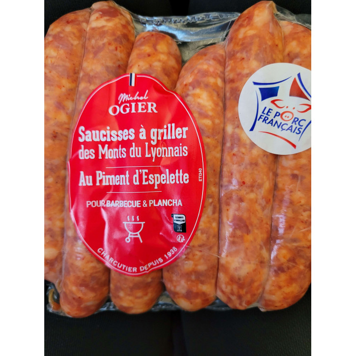 SAUCISSE PIMENT A GRILLER 480G