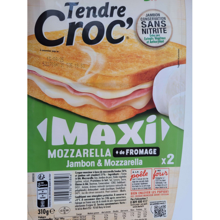 TENDRE CROC MAXI MOZZA JBN 310G