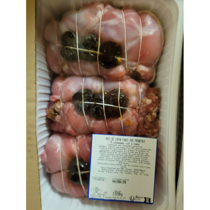 ROTIS LAPIN PRUNEAUX 2KG ENV