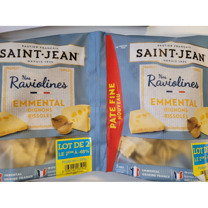LOT 2 RAVIOLINES EMMENTAL 500G