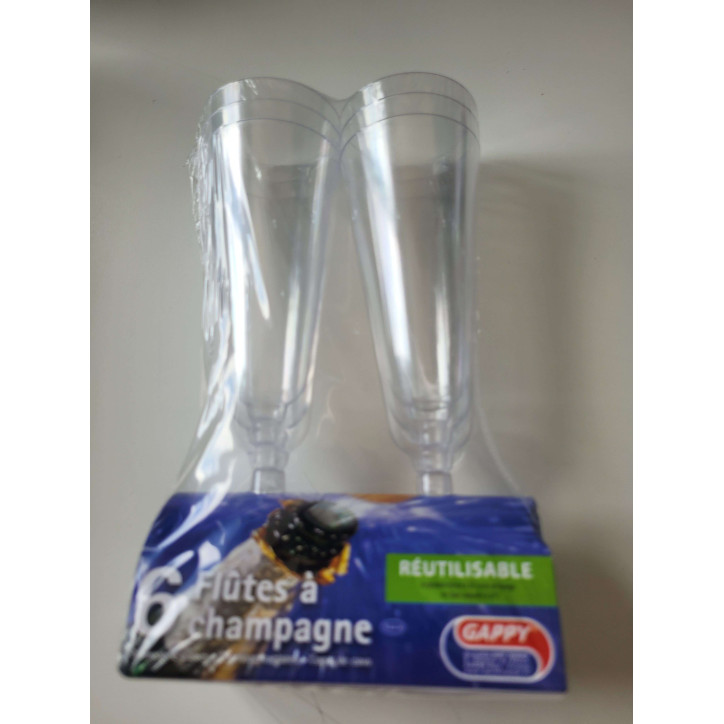 6 FLUTES A CHAMPAGNE