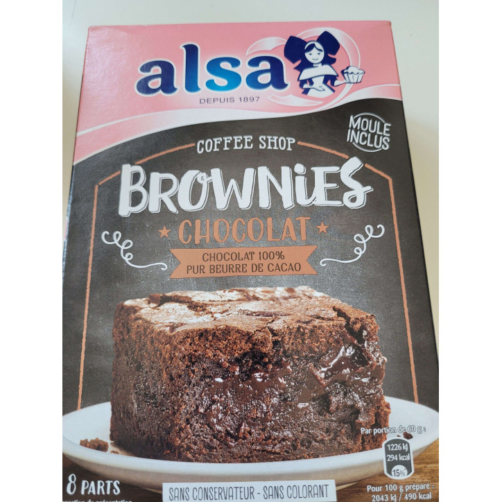 BROWNIES CHOCOLAT ALSA 305G
