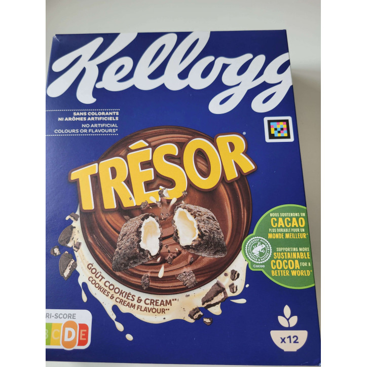 KELLOGGS TRESOR COOKIES CREAM 375G